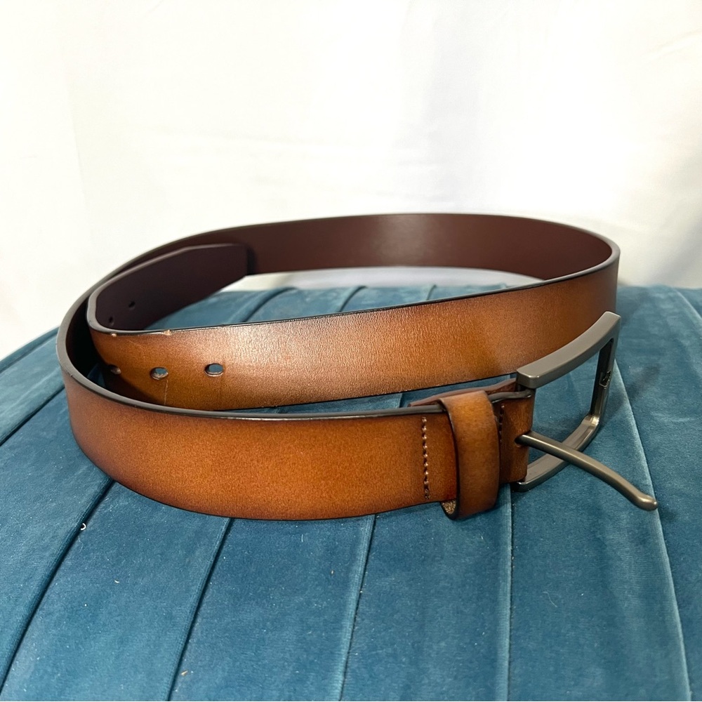 Men’s Genuine Leather Belt - Brown - Size 40/42.